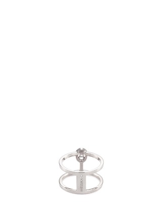 Figure View - Click To Enlarge - MESSIKA - 'Glam'Azone 2 Row' diamond 18k white gold ring