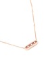 Detail View - Click To Enlarge - MESSIKA - 'Baby Move Pavé' diamond 18k rose gold pendant necklace