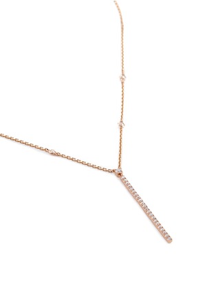 Figure View - Click To Enlarge - MESSIKA - 'Gatsby Verticale Bar' diamond 18k rose gold pendant necklace