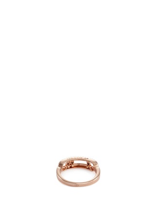 Detail View - Click To Enlarge - MESSIKA - 'Baby Move Pavée' diamond 18k rose gold ring