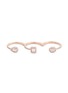 Main View - Click To Enlarge - MESSIKA - 'Trio My Twin' diamond 18k rose gold three finger ring