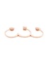 Figure View - Click To Enlarge - MESSIKA - 'Trio My Twin' diamond 18k rose gold three finger ring