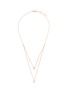 Main View - Click To Enlarge - MESSIKA - 'My Twin 2 Rows' diamond 18k rose gold tiered necklace