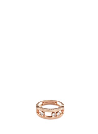 Main View - Click To Enlarge - MESSIKA - 'Move' diamond 18k rose gold ring