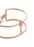Detail View - Click To Enlarge - MESSIKA - 'Glam'Azone Skinny 2 Row' diamond 18k rose gold bracelet