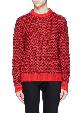 Main View - Click To Enlarge - CALVIN KLEIN 205W39NYC - Wool blend textured sweater