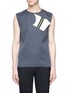 Main View - Click To Enlarge - CALVIN KLEIN 205W39NYC - Front flap wool twill sleeveless top