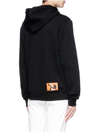 Back View - Click To Enlarge - CALVIN KLEIN 205W39NYC - Graphic patch hoodie
