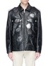 Main View - Click To Enlarge - CALVIN KLEIN 205W39NYC - 'Embossed Policeman' calfskin leather jacket