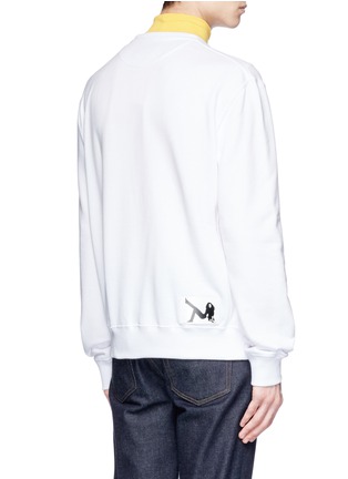 Back View - Click To Enlarge - CALVIN KLEIN 205W39NYC - Graphic patch sweatshirt
