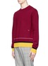 Front View - Click To Enlarge - CALVIN KLEIN 205W39NYC - Contrast finishing sweater