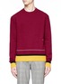 Main View - Click To Enlarge - CALVIN KLEIN 205W39NYC - Contrast finishing sweater