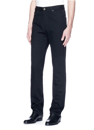 Front View - Click To Enlarge - CALVIN KLEIN 205W39NYC - Logo patch straight leg jeans