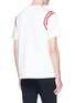 Back View - Click To Enlarge - CALVIN KLEIN 205W39NYC - Graphic patch contrast stripe T-shirt