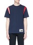 Main View - Click To Enlarge - CALVIN KLEIN 205W39NYC - Graphic patch contrast stripe T-shirt