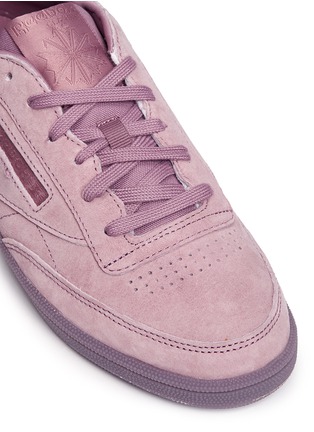 Detail View - Click To Enlarge - REEBOK - 'Club C 85 Lace' nubuck leather sneakers