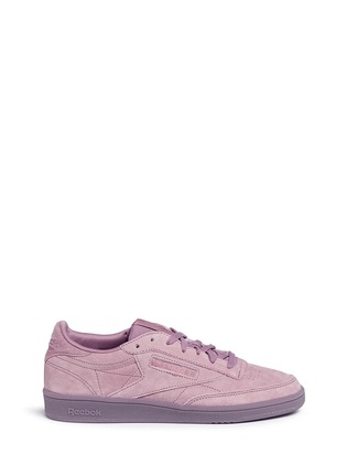 Main View - Click To Enlarge - REEBOK - 'Club C 85 Lace' nubuck leather sneakers