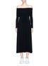 Main View - Click To Enlarge - NORMA KAMALI - 'Cowl Neck Flaired' off-shoulder maxi dress
