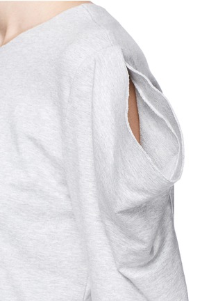 Detail View - Click To Enlarge - NORMA KAMALI - 'Wing' cutout shoulder sweatshirt