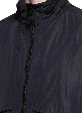Detail View - Click To Enlarge - STONE ISLAND - Garment dyed packable hood jacket