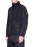 Front View - Click To Enlarge - STONE ISLAND - Garment dyed packable hood jacket