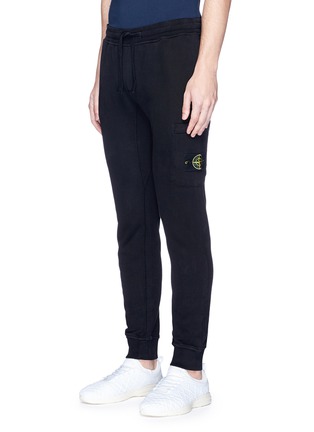 Front View - Click To Enlarge - STONE ISLAND - Fleece lined jogging pants