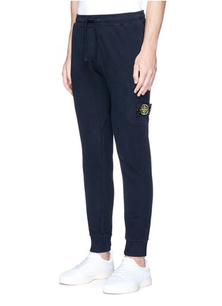 Front View - Click To Enlarge - STONE ISLAND - Fleece lined jogging pants