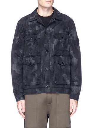 Main View - Click To Enlarge - STONE ISLAND - Camouflage grid ripstop jacket