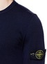 Detail View - Click To Enlarge - STONE ISLAND - Logo badge wool sweater