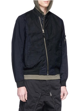 Front View - Click To Enlarge - STONE ISLAND - 'David-TC' bomber jacket