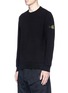 Front View - Click To Enlarge - STONE ISLAND - Garment dyed sweatshirt