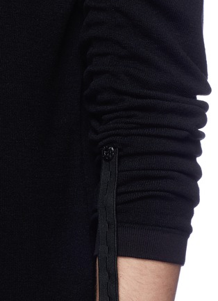  - STONE ISLAND - Ruched sleeve stretch sweater