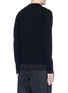 Back View - Click To Enlarge - STONE ISLAND - Ruched sleeve stretch sweater