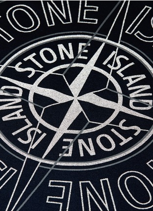Detail View - Click To Enlarge - STONE ISLAND - Compass logo print T-shirt