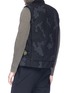 Back View - Click To Enlarge - STONE ISLAND - Check grid camouflage print ripstop vest