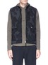 Main View - Click To Enlarge - STONE ISLAND - Check grid camouflage print ripstop vest