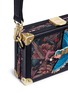  - SAM EDELMAN - 'Aeron' bird embellished jacquard box clutch