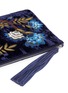  - SAM EDELMAN - 'Azalea' floral embroidered velvet pouch