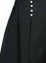 Detail View - Click To Enlarge - ADEAM - Pearlescent button asymmetric cascade overlay skirt