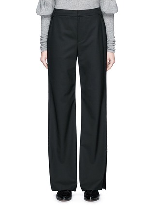 Main View - Click To Enlarge - ADEAM - Pearlescent button wide leg suiting pants