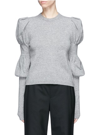 Main View - Click To Enlarge - ADEAM - Puffed bishop sleeve cashmere sweater