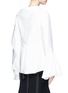Back View - Click To Enlarge - ADEAM - Asymmetric deconstructed cascade suiting top