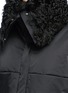 Detail View - Click To Enlarge - ADEAM - Lambskin shearling collar puffer jacket