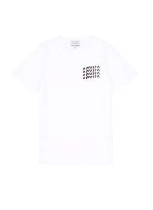 Main View - Click To Enlarge - LOUISE GRAY X LANE CRAWFORD - 'Wonderful' print unisex T-shirt