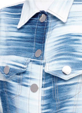Detail View - Click To Enlarge - FAUSTINE STEINMETZ - Ikat effect Merino wool jacket