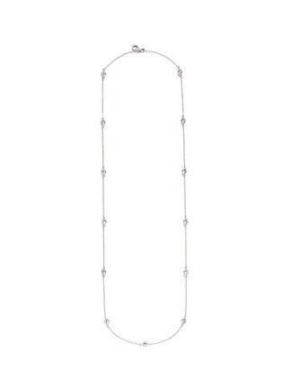 Main View - Click To Enlarge - CZ BY KENNETH JAY LANE - Bezel set cubic zirconia station necklace