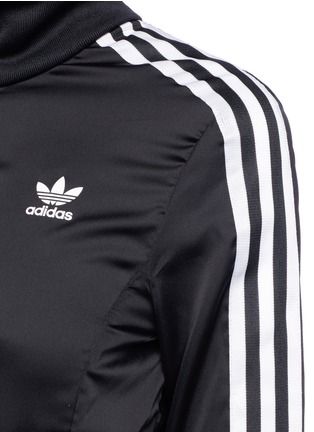 Detail View - Click To Enlarge - ADIDAS - 'Europa' 3-Stripes plissé pleated back track jacket