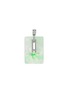 Main View - Click To Enlarge - SAMUEL KUNG - Diamond jadeite 18k white gold pendant