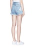 Back View - Click To Enlarge - RAG & BONE - 'Justine' cutoff hem distressed denim shorts