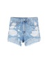 Main View - Click To Enlarge - RAG & BONE - 'Justine' cutoff hem distressed denim shorts